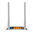 Router Wi-Fi N300 Mbps a 2,4 GHz, 2 antenas, 1 puerto WAN de 10 / 100 + 4 puertos LAN de 10 / 100, marca TP-Link.