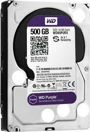 Unidad HDD SATA WD PURPLE de 500GB optimizada para videovigilancia,compatible con cualquier marca de DVRS y NVRS, unidad púrpura SATA  de 5400 RPM 6,0 Gbps,3,5,64 MB de caché, refurbished